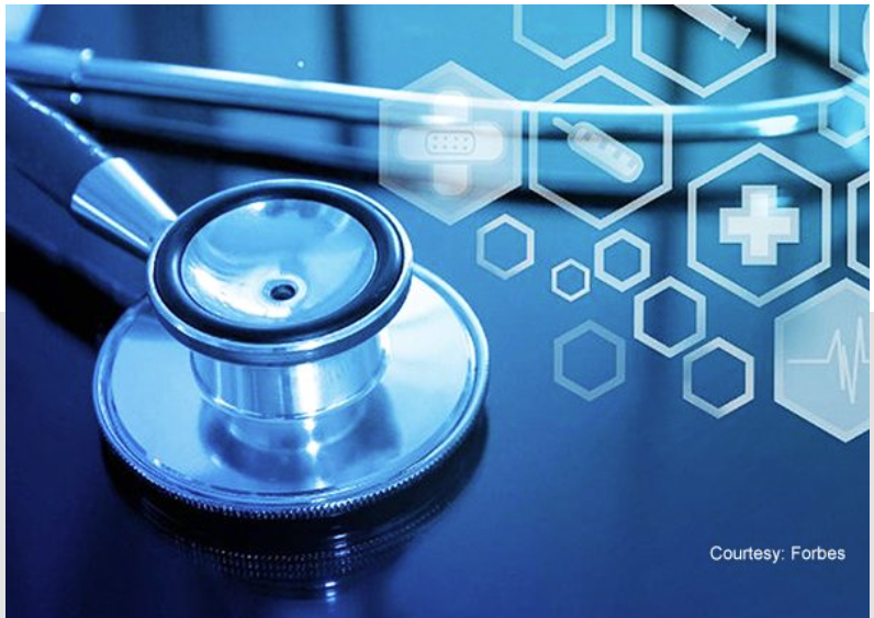 Healthcare Technologies - Stethoscope with medical icons